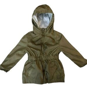 C&C California Toddler Girls Wind Resistant Hooded Zip Up Spring Jacket size 2T